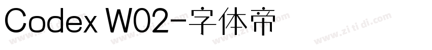 Codex W02字体转换